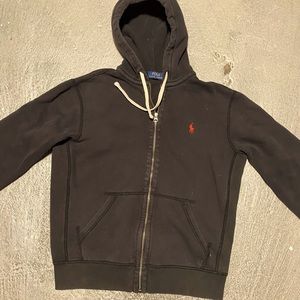 Polo cotton black hoddie